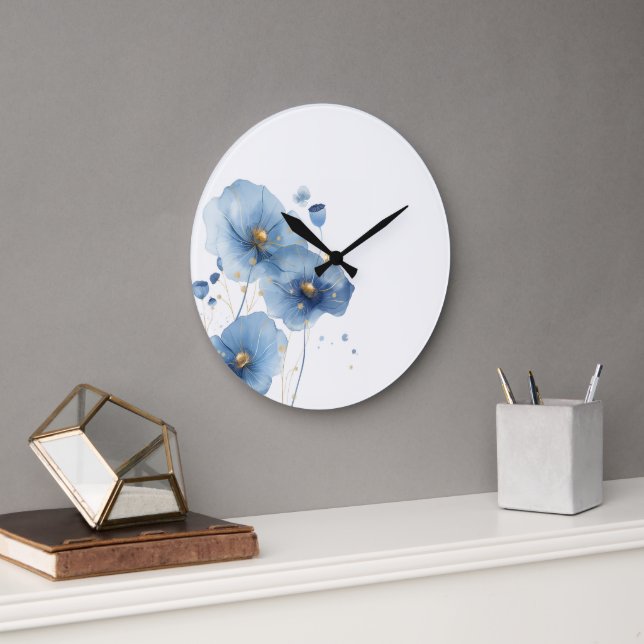 Reloj de pared floral (Oficina)
