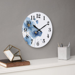 Reloj de pared floral