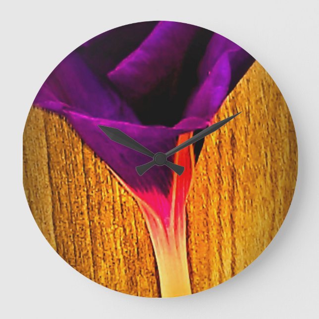 Reloj de pared floral (Anverso)