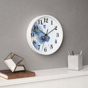 Reloj de pared floral