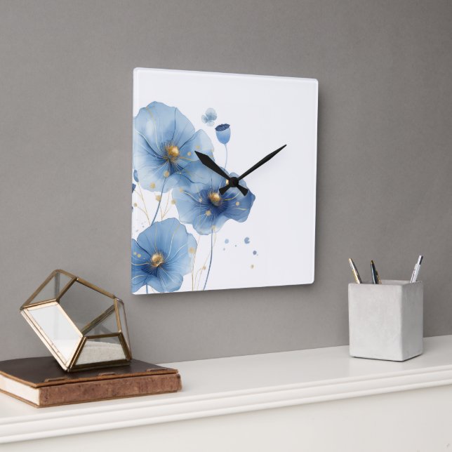 Reloj de pared floral (Oficina)