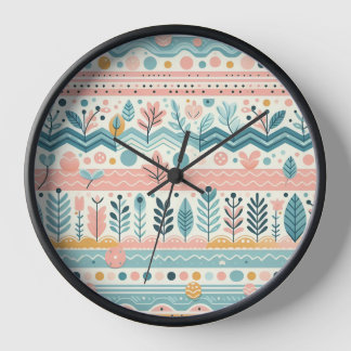 Reloj de pared floral caprichoso