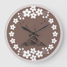 Reloj de pared Floral Mountain | Hogar minimalista