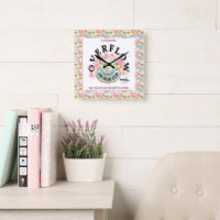 Reloj de pared floral sobrevolado diseñado por Adi