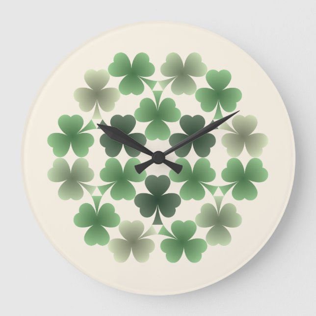 Reloj de pared floreciente de Esmeralda (Anverso)