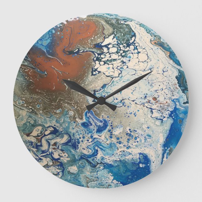 Reloj de pared flúido del arte (Anverso)