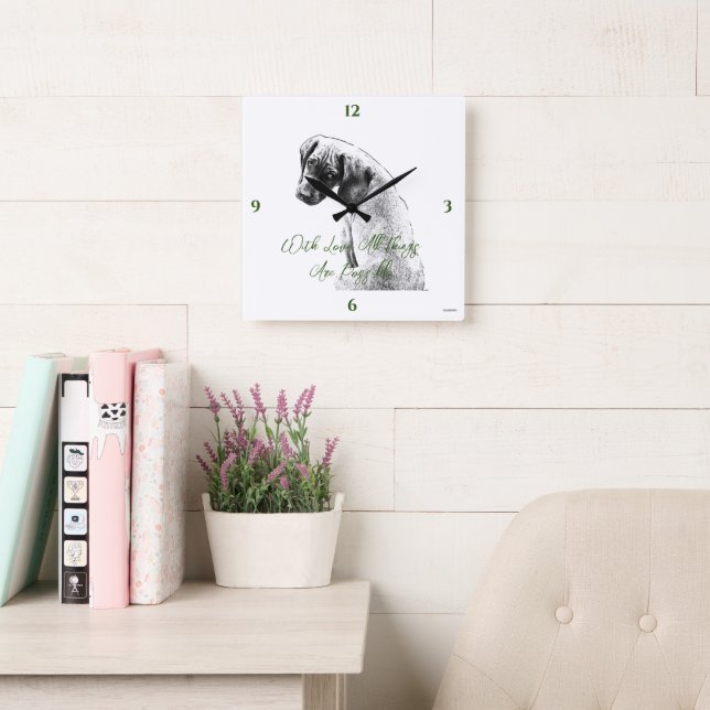 Reloj de pared fotográfica personalizable HAMbyWG (Sala de lectura)
