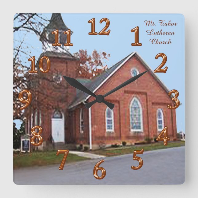 Reloj de pared fotográfico con tu imagen y tu text (Anverso)