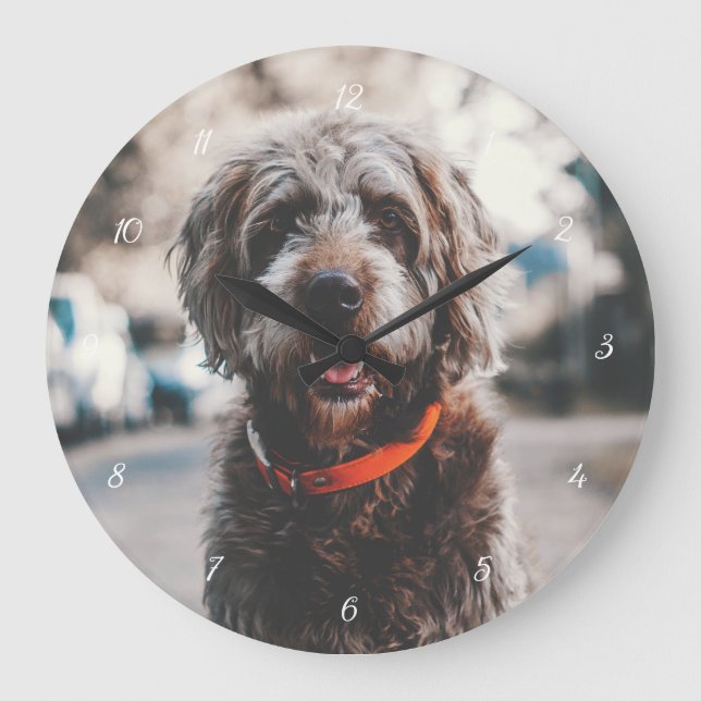 Reloj de pared fotográfico personalizado (Anverso)