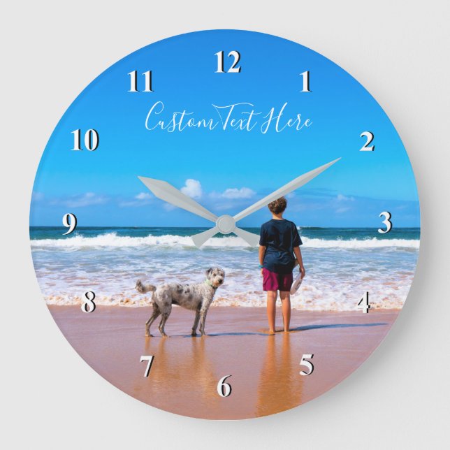 Reloj de pared fotográfico personalizado con tus f (Anverso)