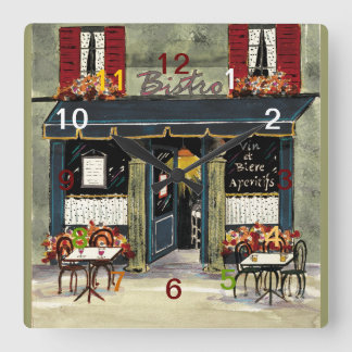 Reloj de pared francés de los bistros