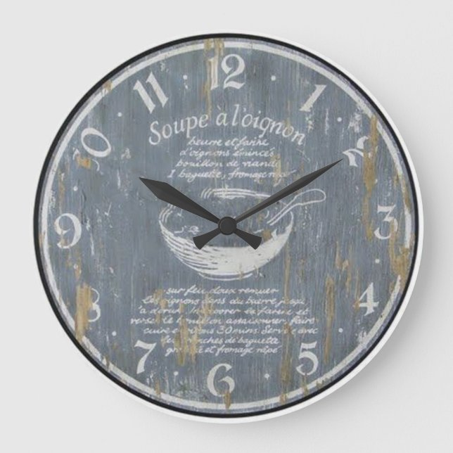 Reloj de pared francés vintage (Anverso)