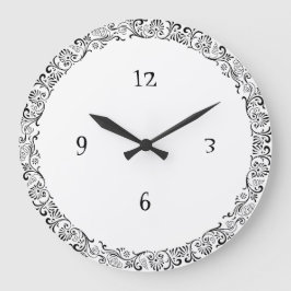Reloj de pared fronterizo de Art Nouveau