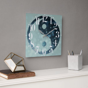 Reloj de pared galáctico Ying Yang
