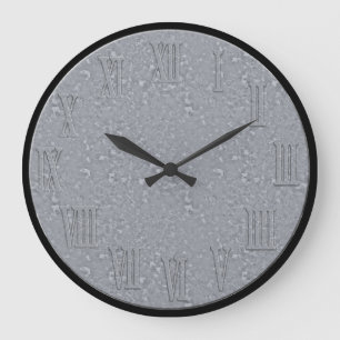 Reloj de pared galvanizado ronda grande de la