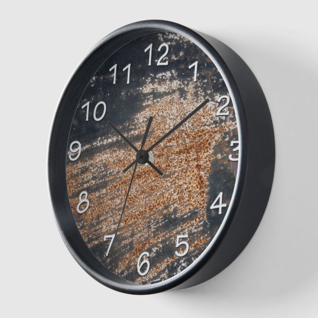 Reloj De Pared Garaje del taller de textura Manly Rustic Black Pa (Ángulo)