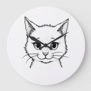 Reloj de pared - Gato, Kitty