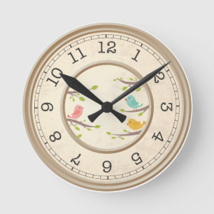 Reloj de Pared Gato Rojo Juguetón y Ratón - Artíst