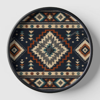 Reloj de pared geométrico bohemio