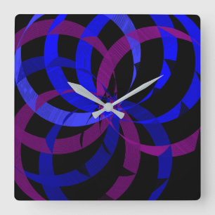 Reloj de pared geométrico de mezcla de bayas