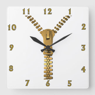 Reloj de pared gigante de la cremallera