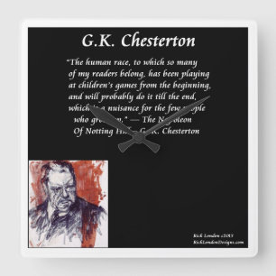 Reloj de pared GK Chesterton Square