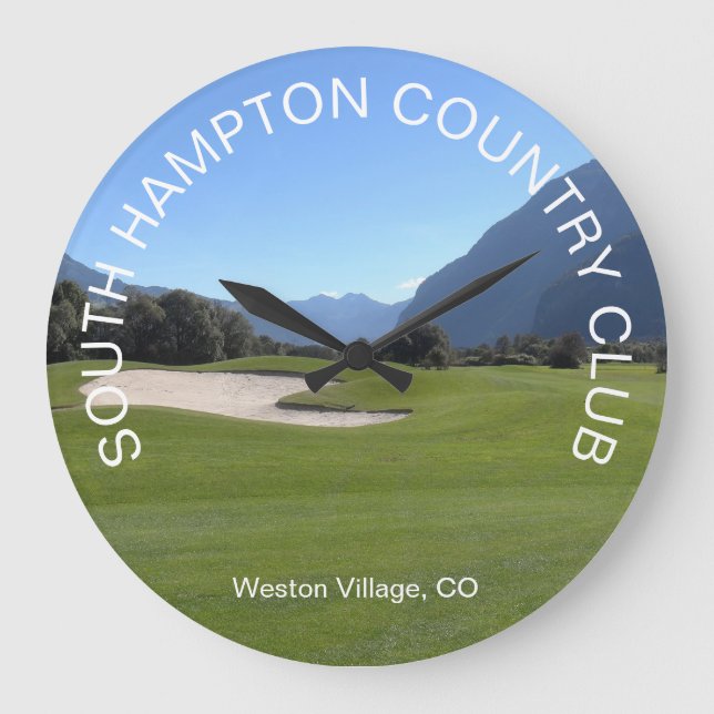 Reloj de pared Golf & Tennis Club (Anverso)