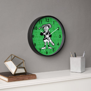 Reloj De Pared golfista personalizado