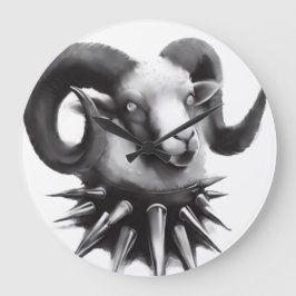 reloj de pared gótico arte de cabra por missmultif