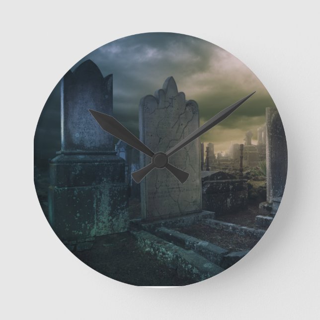 Reloj de pared gótico de cementerio (Anverso)
