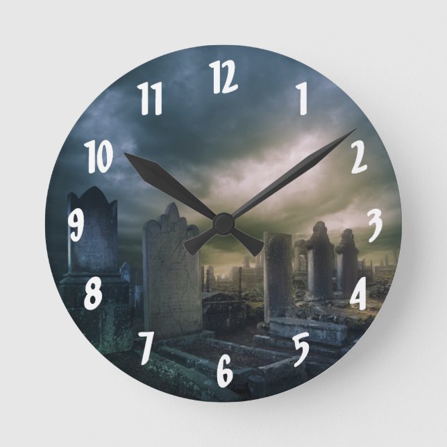Reloj de pared gótico de cementerio (Anverso)