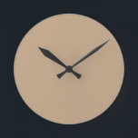 Reloj de pared grande beige<br><div class="desc">Beige,  de un solo color,  Wall Clock de Gerson Ramos.</div>