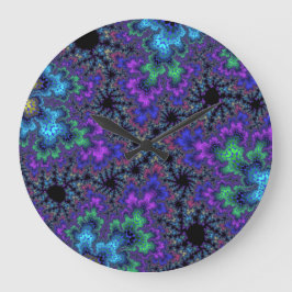 Reloj de pared grande de color personalizado morad