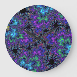 Reloj de pared grande de color personalizado morad