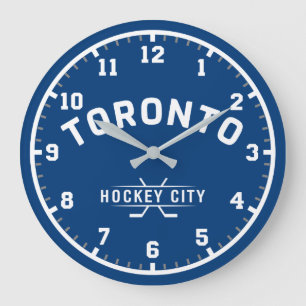 Reloj de pared grande de la ciudad del hockey de