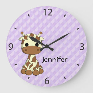 Reloj de pared grande del cuarto de niños de la