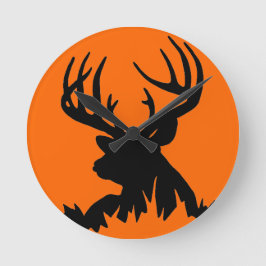 RELOJ DE PARED GRANDE DEL DÓLAR DEL WHITETAIL