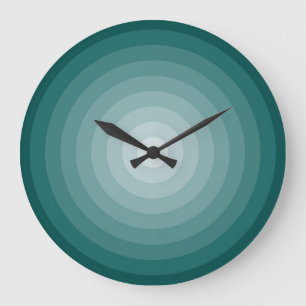 Reloj de pared grande objetivo Verde azulado por J