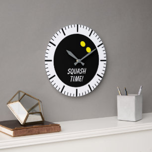 Reloj de pared grande personalizado club de squash