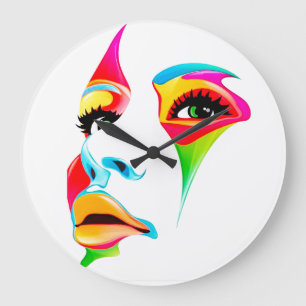 Reloj de pared (grande) redondo de la cara