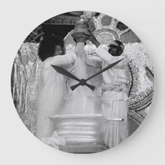 Reloj de pared grande redondo de Sathya Sai Baba