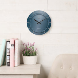 Reloj de pared grande Verde azulado moderno