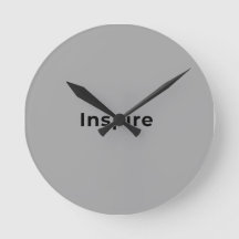 Reloj de pared gris