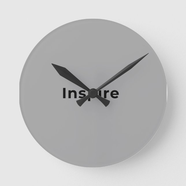 Reloj de pared gris (Anverso)