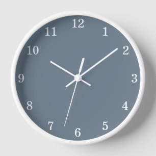 Reloj de pared gris elegante minimalista