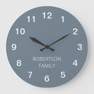 Reloj de pared gris fresco minimalista personaliza