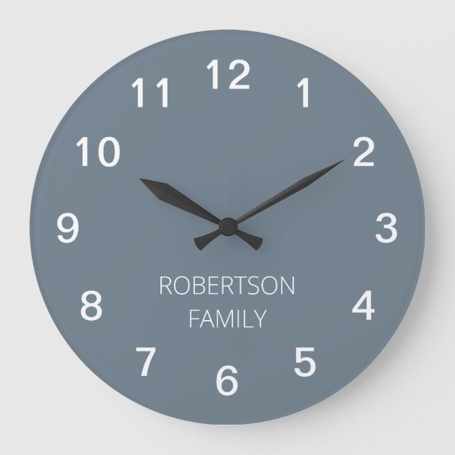 Reloj de pared gris Minimalista de Guay personaliz (Anverso)