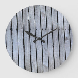 Reloj de pared gris y negro redondo (grande)