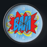 Reloj De Pared Guay Vintage Comic Book Pop Art Style BAM!<br><div class="desc">Añade un toque retro a tu espacio con este reloj de pared de Guay Vintage Comic Book Pop Art Style BAM!. Con un diseño vibrante inspirado en el cómic, este reloj es perfecto para los amantes de la moda y del arte. Sus colores llamativos y su carácter caprichoso lo convierten...</div>