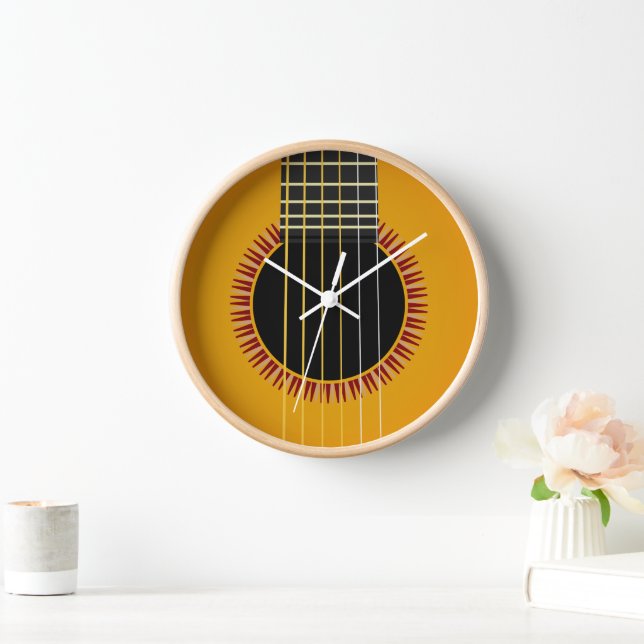 Reloj De Pared Guitarra Acústica (Hogar)